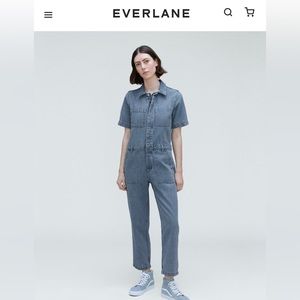Brand new Everlane denim jumpsuit sz 8